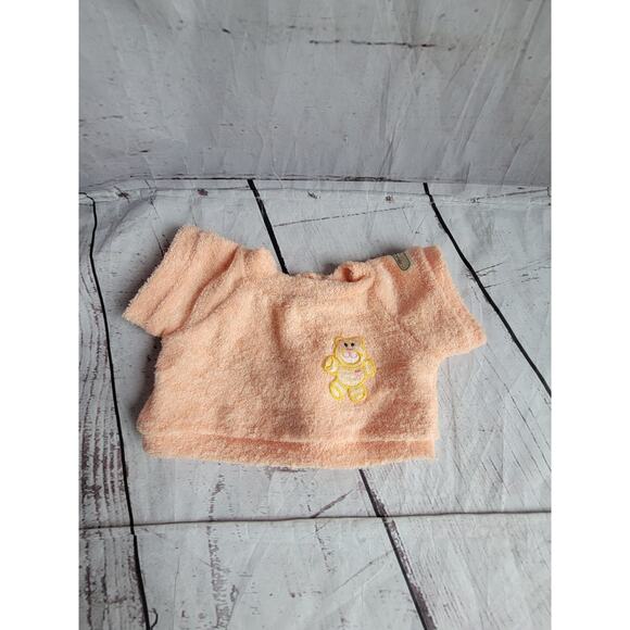 Cabbage Patch Kids Koosas peach pastel shirt only W/ Embroidered bear - Picture 1 of 4